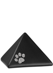 Zvířecí urna Pyramide Paw - Černá 1,5l