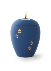 Zvířecí urna Siena Paws so sviečkou - Marine 1,5l