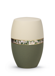 Zvířecí urna Infinity Artist - Creme/Oliv 2,8l