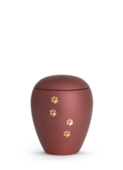 Zvířecí urna Verona Paws - Rubínová 0,5l