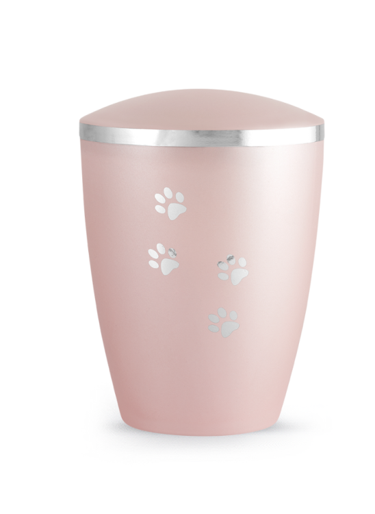 Zvířecí urna Elegance Paws, rose 2,8l