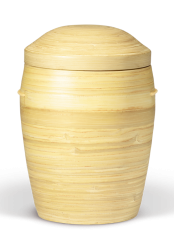 Holzurne Bambus, naturbelassen
