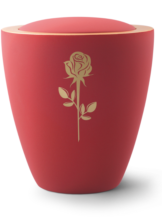 Keramik-Urne Modena, Rose/Rubin