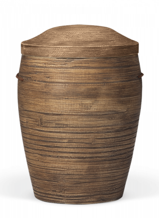 Dřevěná urna Bamboo - Hnědá