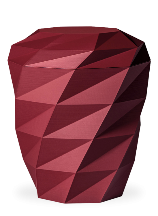 Ekologická urna Polygon, červená