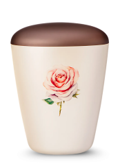 Ekologická urna Exclusive - Krémová/Ruža