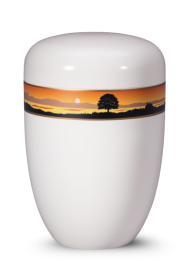 Ökologische Urne Royal White – Landschaft