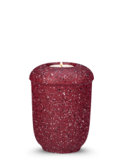 Keramická miniurna Nova - Vínová červená