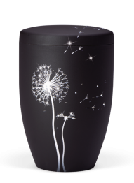 Ekologická urna Pure II, pampeliška, černá