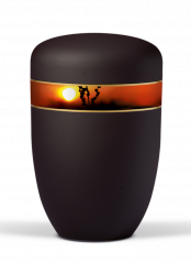 Kovová urna Royal Black - Západ slunce