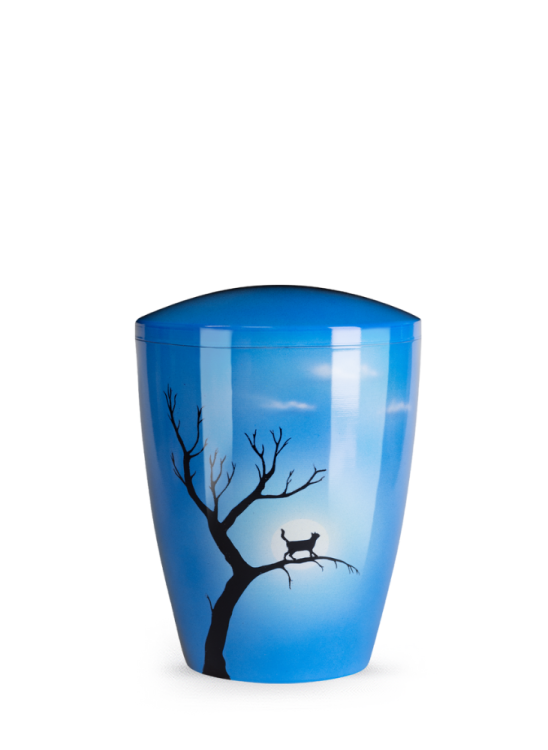 Zvieracia urna Airbrush, mačka na strome 0,5l