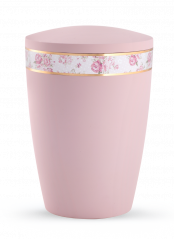 Ekologická urna Pastell II, lila, ozdobný pásek