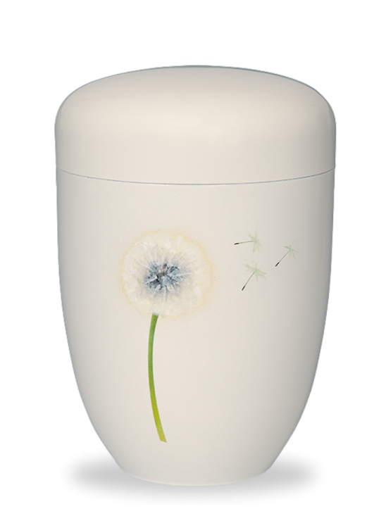Kovová urna Amaris - Krémová/Pampeliška