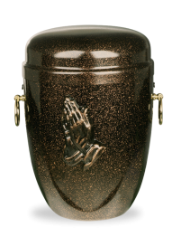 Kovová urna Harmonia - Zlatá/Modlitba