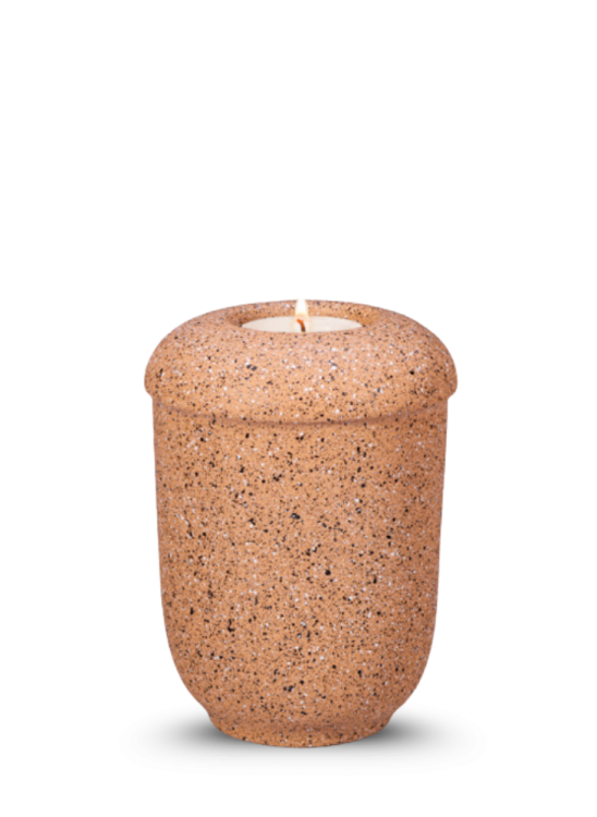 Keramik-Miniurne Nova – Ockerorange