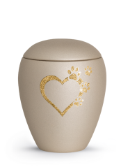 Zvířecí urna Verona Heart - Champagne 2,8l