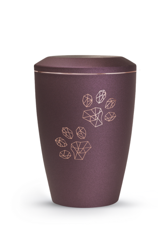 Zvířecí urna Karat Paws - Berry 2,8l