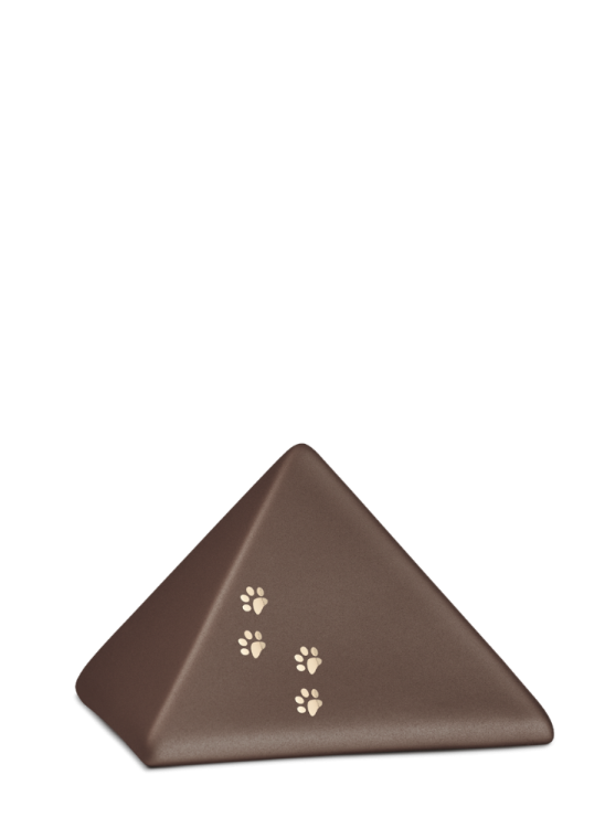 Zvířecí urna Pyramide Paws - Hnědá 0,5l