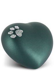 Zvířecí urna Herz Paw - Smaragdová 1,5l