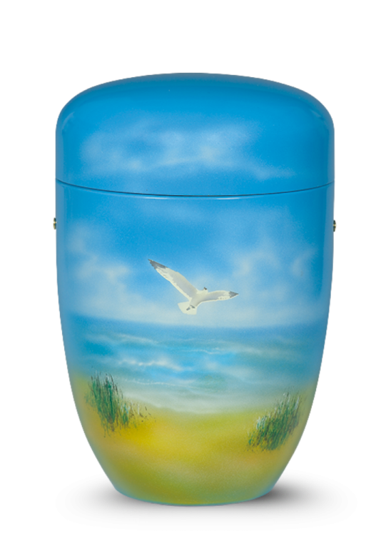 Kovová urna Airbrush – Čajka