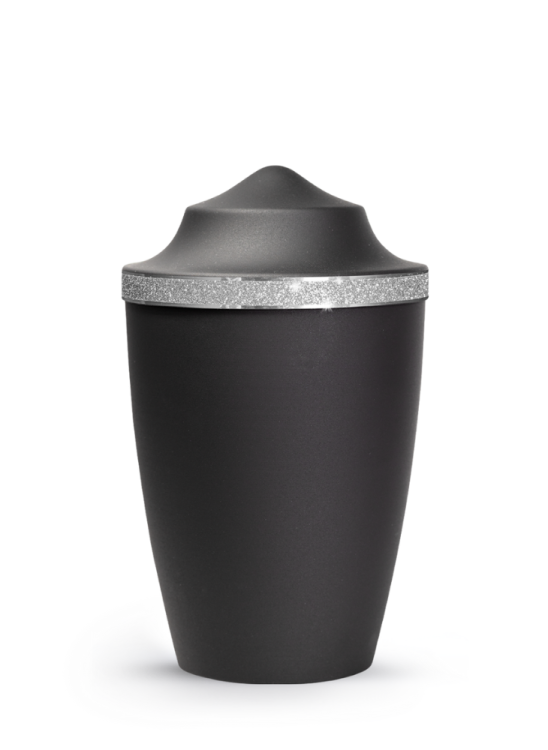 Urna dla zwierząt Glamour - Czarna 1,5l