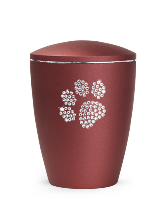Zvířecí urna Elegance Paw, rubín 2,8l