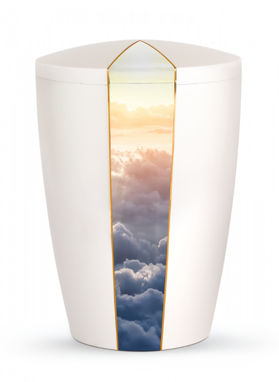Ekologická urna Firmament White, mraky