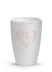 Zvířecí urna Karat Heart - Bílá 2,8l