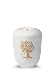 Keramická miniurna Viola - Strom/Bílá