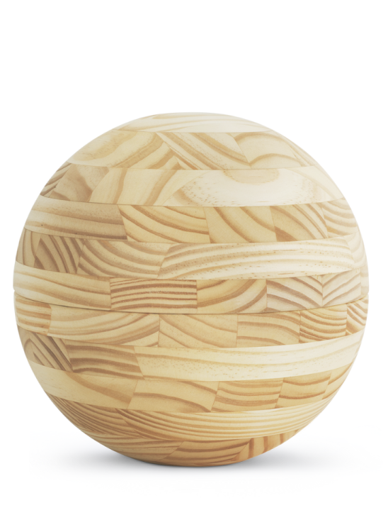 Drewniana urna Sphera, sosna