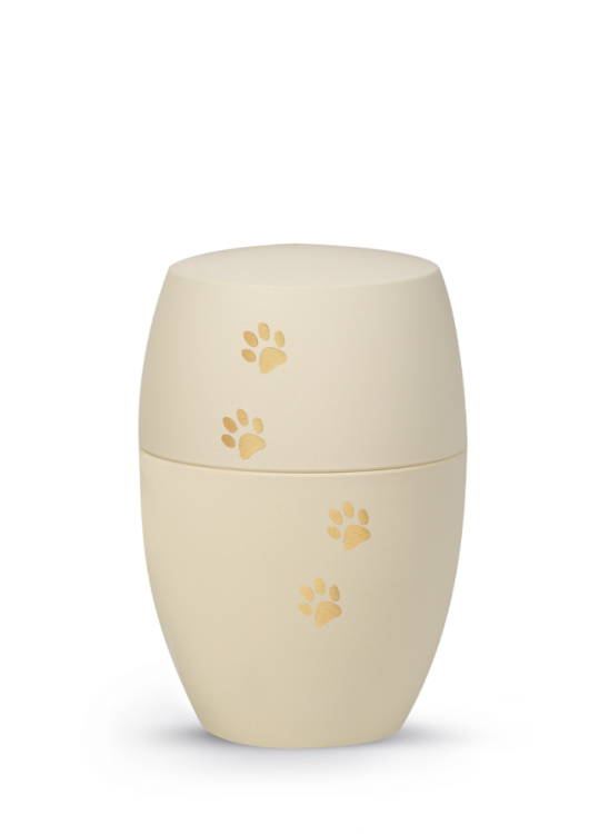 Zvířecí urna Infinity Paws, creme