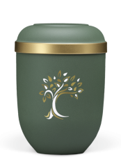 Ekologická urna Velvet Baum, olivová, strom