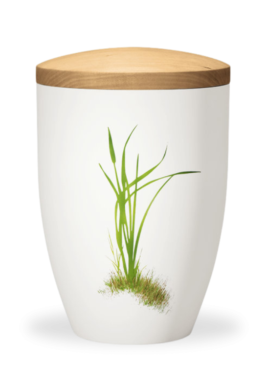 Ekologická urna Odyssey, kvety, lipové drevo