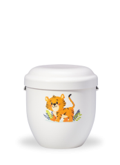 Detská urna Palet - Biela/Tiger