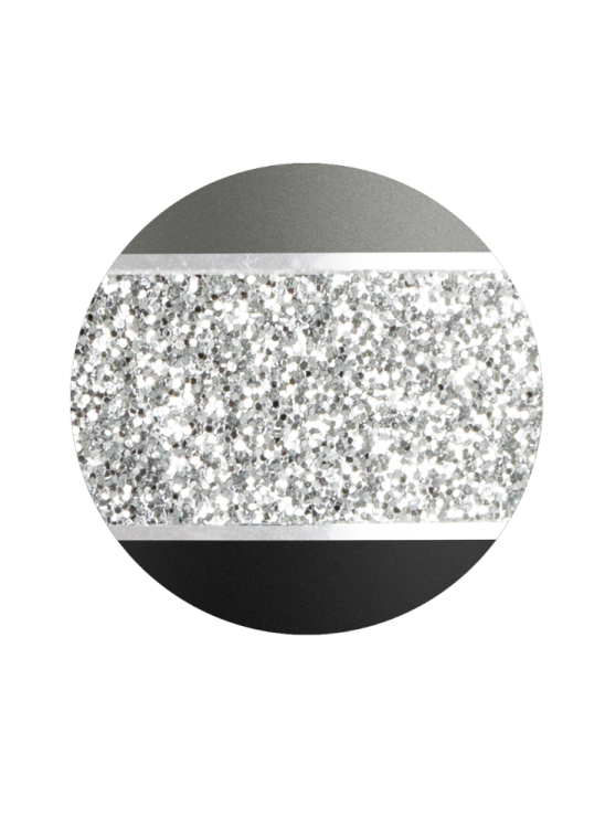 Ekologická urna Glamour Silver, černá, šedá, ozdobný pásek