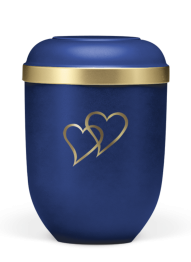 Ekologiczna urna Velvet Heart, szafir, serce