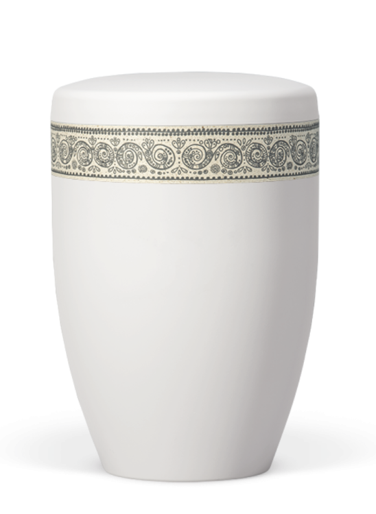 Ekologická urna Nature White, boho styl