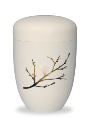 Kovová urna Amaris - Krémová/Větev