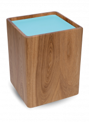 Dřevěná urna Optimistic Wood - Tyrkysová
