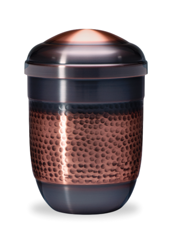 Kovová urna Faith Měděná II - Tepaná/Tmavá