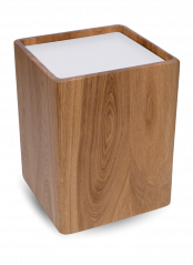 Dřevěná urna Optimistic Wood - Bílá