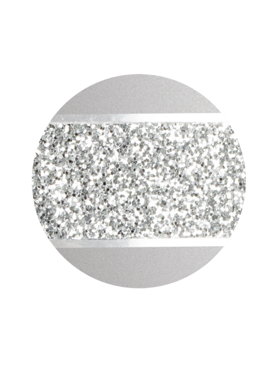 Ekologická urna Glamour Silver, strieborne šedá, ozdobný opasok