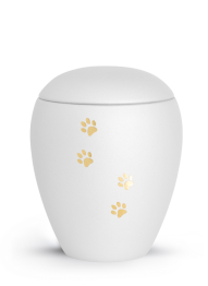Zvířecí urna Verona Paws - Bílá 2,8l