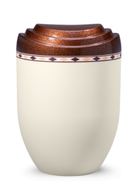 Ekologiczna urna Scalerna - Kremowa/Brąz