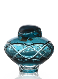 Urna kryształowa Spiny - Azure 11,5 cm