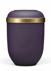 Ekologická urna Velvet, violet, ozdobný pásek