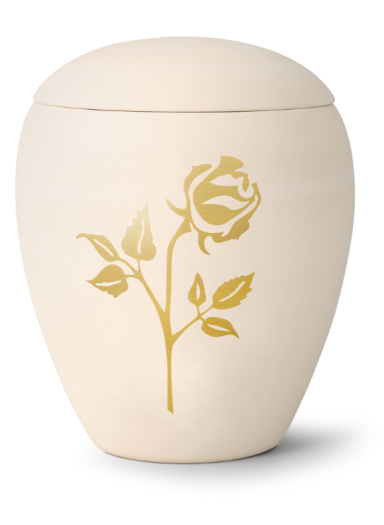 Keramische Urne Siena, Rose