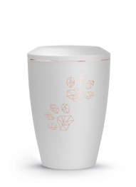 Zvířecí urna Karat Paws - Bílá 2,8l