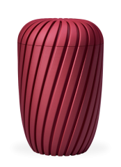 Ökologische Urne Rillen – Weinrot