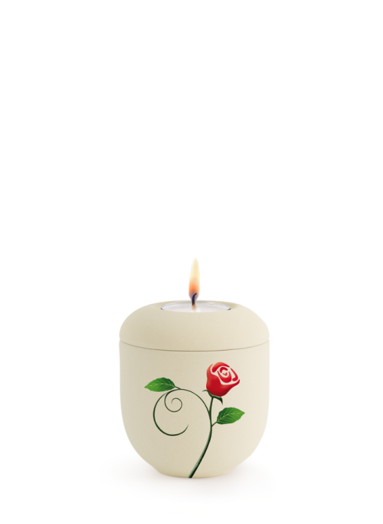 Ceramiczna mini urna Classic, Róża II